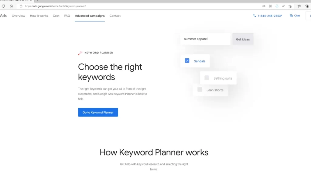 Google Keyword Planner